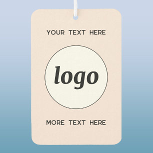 Logo mit Text-Werbung Rosa Autolufterfrischer