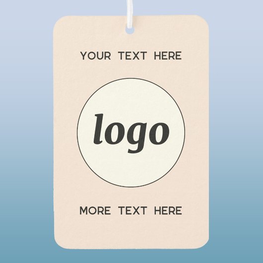 Logo mit Text-Werbung Rosa Autolufterfrischer
