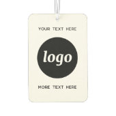 Logo mit Werbung für Text Autolufterfrischer (Rückseite)