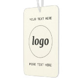 Logo mit Werbung für Text Autolufterfrischer (Links)