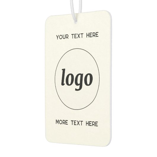 Logo mit Werbung für Text Autolufterfrischer (Links)