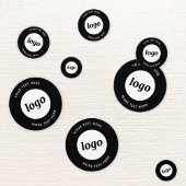 Logo mit Werbung für Text Konfetti