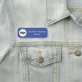 Logo Mitarbeiter Blue Business Namensschild (Beispiel)