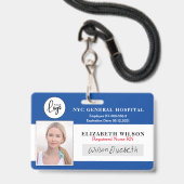 Logo-Mitarbeiter-Foto-ID Ausweis (Vorderseite mit Lanyard)