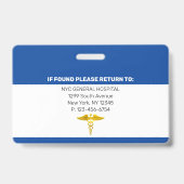 Logo-Mitarbeiter-Foto-ID Ausweis (Rückseite)