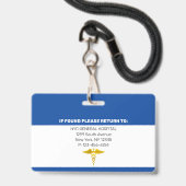 Logo-Mitarbeiter-Foto-ID Ausweis (Rückseite mit Lanyard)