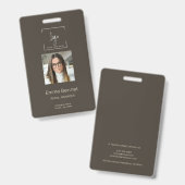 Logo Mitarbeiter Foto ID Company Ausweis (Front & Back)