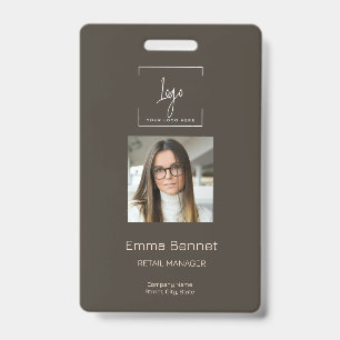 Logo Mitarbeiter-Foto-ID Firmenlogo Ausweis