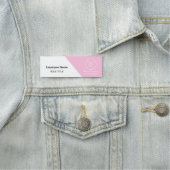 Logo Mitarbeiter Foto Rosa Magnetic Safety Button (Beispiel)
