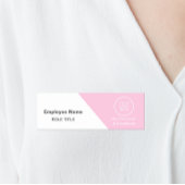 Logo Mitarbeiter Foto Rosa Magnetic Safety Button