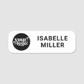 Logo-Mitarbeiter-Magnet- oder Namensschild (Vorderseite)
