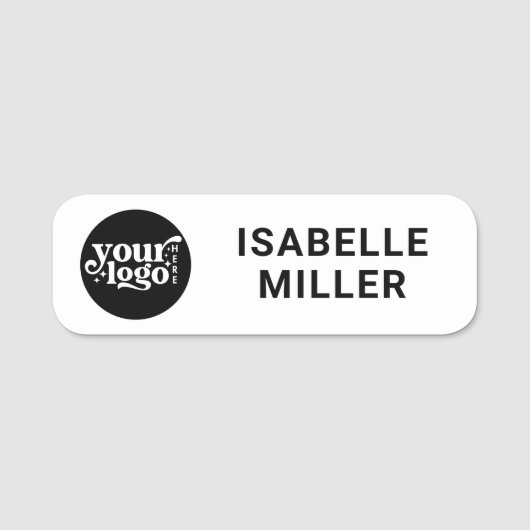 Logo-Mitarbeiter-Magnet- oder Namensschild (Vorderseite)
