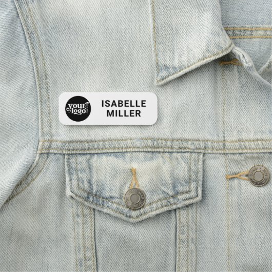 Logo-Mitarbeiter-Magnet- oder Namensschild (Beispiel)