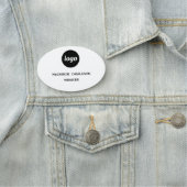 Logo-Mitarbeiter-Magnet- oder Namensschild (Beispiel)