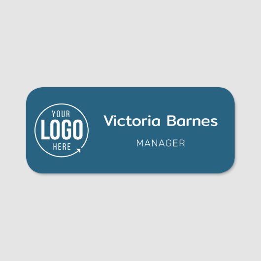 Logo-Mitarbeiter-Magnet- oder Namensschild (Vorderseite)
