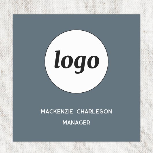Logo Mitarbeiter Personal Anthrazitgrau Magnetisch Namensschild