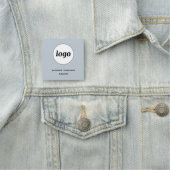 Logo Mitarbeiter Personal Hellblau Magnetisch oder Namensschild (Beispiel)