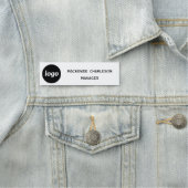 Logo Mitarbeiter Personal Magnet- oder Ansteckname Namensschild (Beispiel)