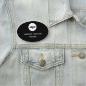 Logo Mitarbeiter Personal Magnet- oder Ansteckname Namensschild (Beispiel)