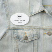 Logo Mitarbeiter Personal Magnet- oder Ansteckname Namensschild (Beispiel)