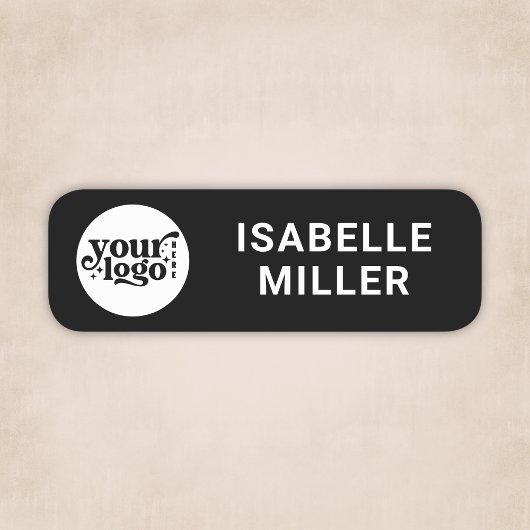 Logo Mitarbeiter Personal Magnet- oder Ansteckname Namensschild