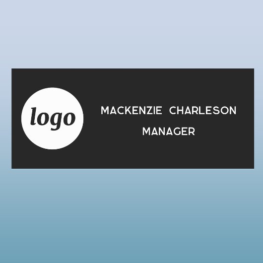 Logo Mitarbeiter Personal Magnet- oder Ansteckname Namensschild