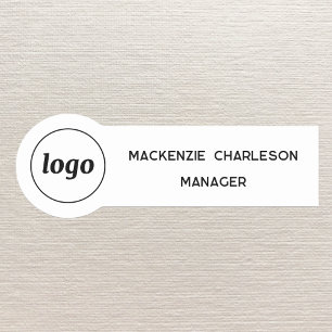 Logo Mitarbeiter Personal Magnet- oder Ansteckname Namensschild