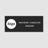 Logo Mitarbeiter Personal Magnet- oder Ansteckname Namensschild (Vorderseite)