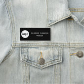 Logo Mitarbeiter Personal Magnet- oder Ansteckname Namensschild (Beispiel)