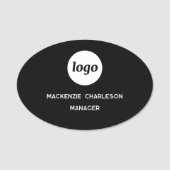 Logo Mitarbeiter Personal Magnetisch oder Steck Na Namensschild (Vorderseite)