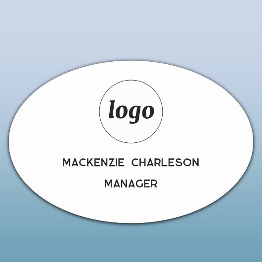 Logo Mitarbeiter Personal Magnetisch oder Steck Na Namensschild