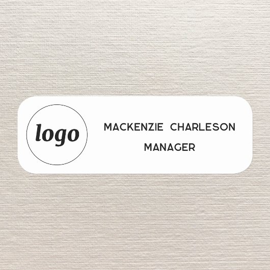 Logo Mitarbeiter Personal Magnetisch oder Steck Na Namensschild
