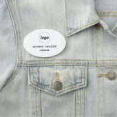 Logo Mitarbeiter Personal Magnetisch oder Steck Na Namensschild (Beispiel)
