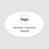Logo Mitarbeiter Personal Magnetisch oder Steck Na Namensschild (Vorderseite)