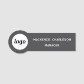 Logo Mitarbeiter Personal Magnetisch oder Steckbar Namensschild (Vorderseite)