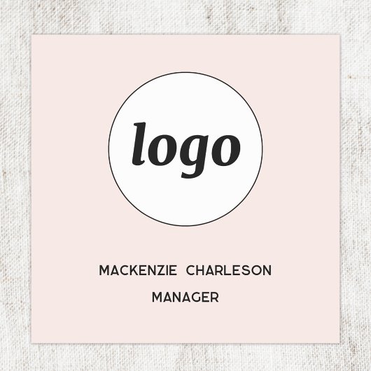 Logo Mitarbeiter Personal Rosa Magnetisch oder mit Namensschild