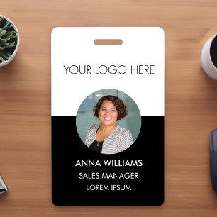 Logo Mitarbeiter rund Photo ID Ausweis
