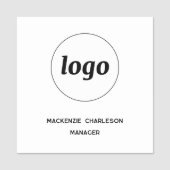 Logo Mitarbeiter Team Magnetisch oder Stift Namensschild (Vorderseite)