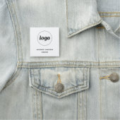 Logo Mitarbeiter Team Magnetisch oder Stift Namensschild (Beispiel)