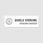 Logo Mitarbeitername Namensschild (Vorderseite)