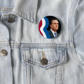 Logo Mitt Romneys "R" (Kreis - Porträt) Button (Beispiel)