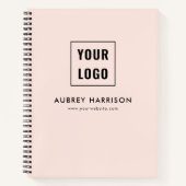 Logo Modern Beruflich Notizblock (Vorderseite)