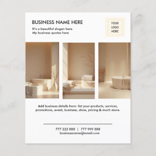 Logo Modern Minimal Foto Geschäft Flyer