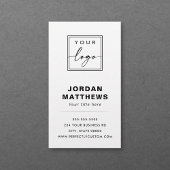 Logo modern minimalweiß oder farbig hinzufügen visitenkarte