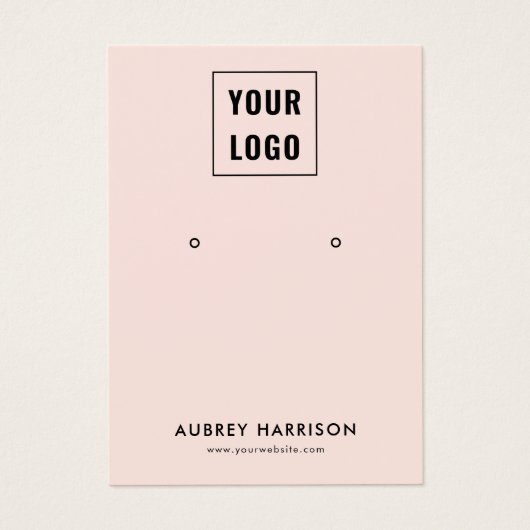 Logo Modern Simple Earring Display (Vorderseite)