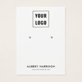 Logo Modern Simple Earring Display (Vorderseite)