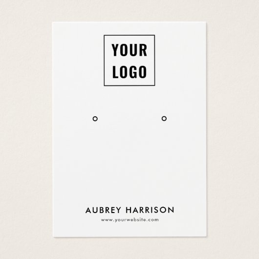 Logo Modern Simple Earring Display (Vorderseite)