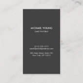 Logo "Moderne architektonische Blöcke grau/weiß" Visitenkarte (Rückseite)