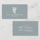 Logo "Moderne architektonische Blöcke II weiß/spät Visitenkarte (Vorne/Hinten)