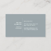 Logo "Moderne architektonische Blöcke II weiß/spät Visitenkarte (Rückseite)